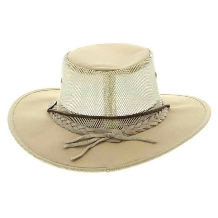 כובע בוקרים קנבס רחב שוליים - Barmah 1057