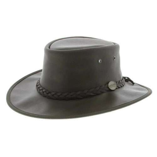 כובע בוקרים עור רחב שוליים – Barmah 1063CD