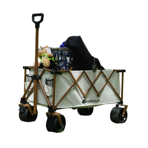 עגלת קמפינג יוקרתית מתקפלת ל-4 גלגלים עד 80 ק"ג - CDO