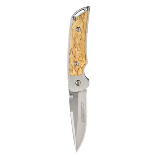 סכין בעבודת יד MFK Curly Birch Folding knife