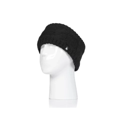 סרט שיער סרוג לנשים HEAT HOLDERS - שחור קלאסי