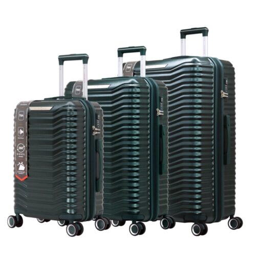 סט מזוודת TC QUARTZ PC- ירוק זית